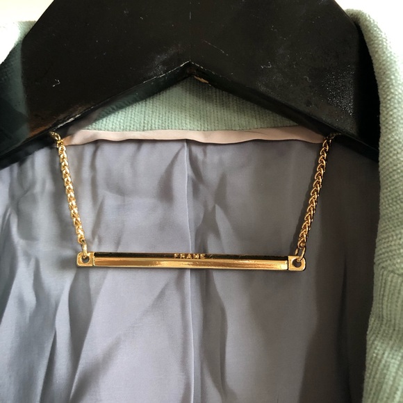 - frame velvet sage blazer - Picture 4 of 4